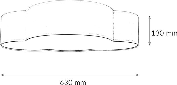 Actual product image Licht-Erlebnisse Ceiling lamp Wolki (E27)