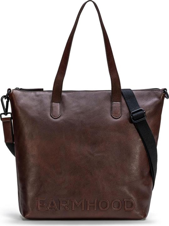 Farmhood Memphis XL Schultertasche Leder 32 cm