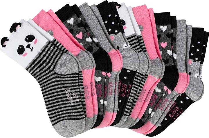 Actual product image Schiesser Panda - 10 pairs of children's socks girls (pack of 10, 31 - 34)