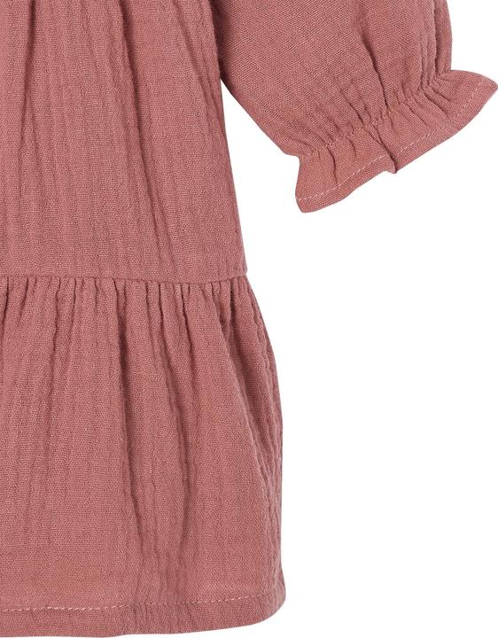 Image du produit Vertbaudet Robe bébé fille à volants en mousseline de coton (92)