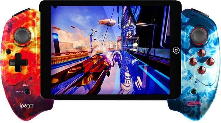 Image du produit iPega PG-9083B contrôleur sans fil / GamePad avec support de téléphone (flamme) (Android, iOS)