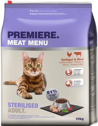 Produktbild Premiere Sterilised Geflügel Rind (Adult, 10000 g)