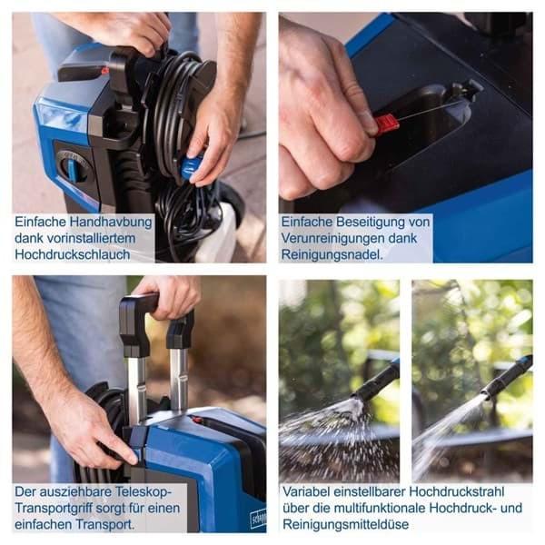 Produktbild Scheppach Hochdruckreiniger 2400W, 180 bar inkl. Quick-Connect-System & Zubehör (Netzbetrieb)