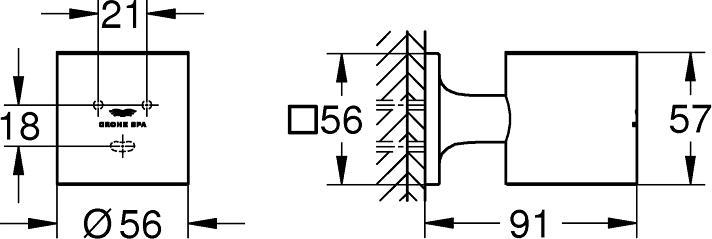 Immagine prodotto Grohe Supporto ALLURE per bicchiere o portasapone wa sun bent
