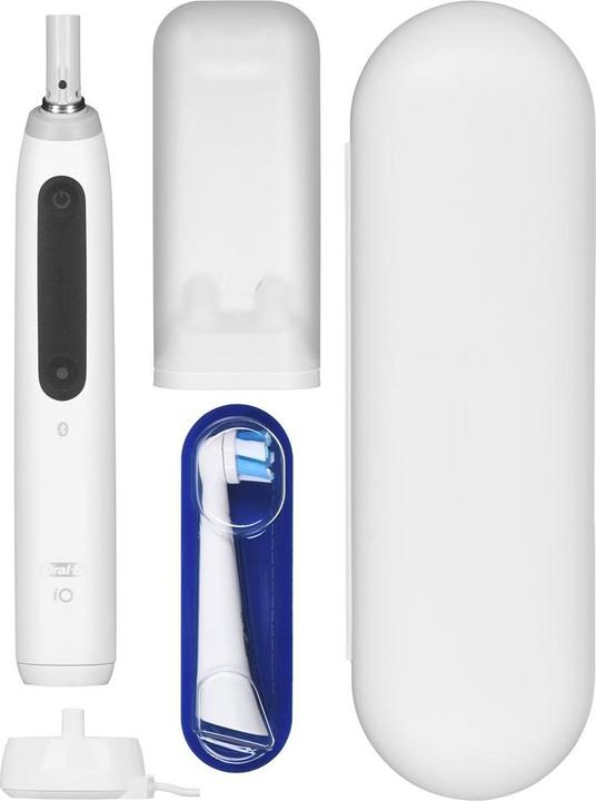 Actual product image Oral-B Electric Toothbrush iO5 Rechargeable, For adults, Number of brush heads included 1, Quite White, Num (Oscillating toothbrush)