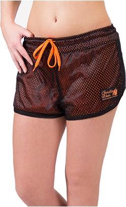 Gorilla Wear Madison Reversible Shorts (Black/Neon Orange) (XS)