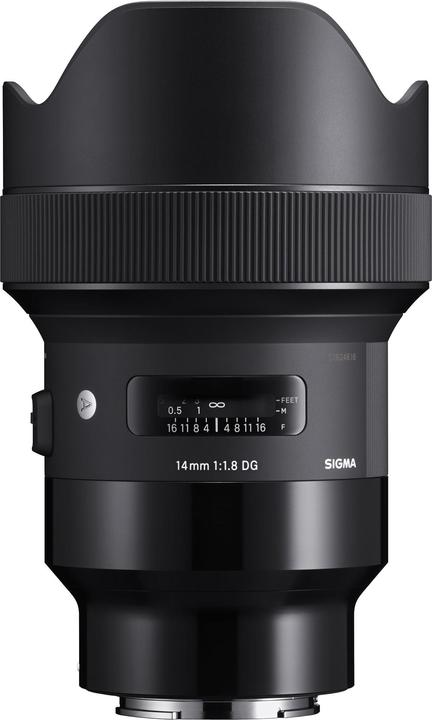 Immagine prodotto Sigma 14mm f/1,8 DG HSM ART, Sony E (Sony E, Full-frame, APS-C / DX)