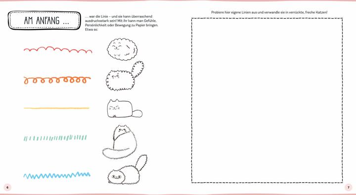 Produktbild 101 supersüsse Katzen-Dinge zeichnen - Schnurrige Miezen zum Zeichnen, Kritzeln, Malen und lustige