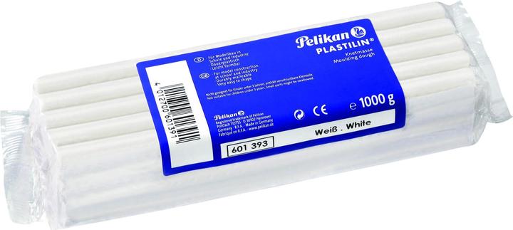Immagine prodotto Pelikan Plastilina di qualità, 1 kg, bianca, specialmente per il modellismo (scuola e industria)