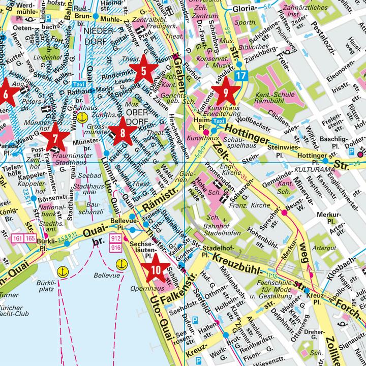 Actual product image City Map Zurich 1:12.000