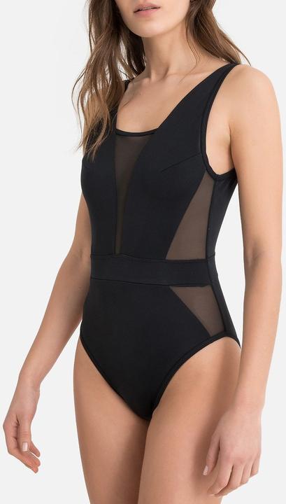 Image du produit La Redoute Collections Maillot de bain avec empiècements en tulle (40)