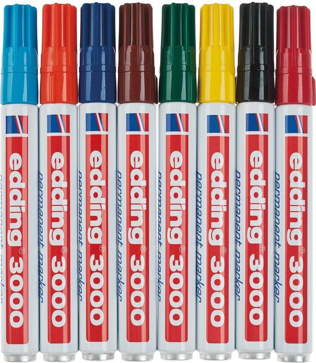 Actual product image Edding 3000 (Multicoloured, 3 mm, 8 x)