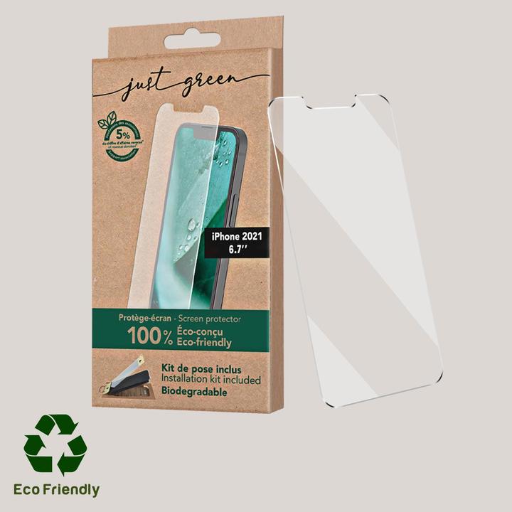 Image du produit Just Green Protection d'écran Bio (1 pièce(s), Apple iPhone 13 Pro Max)