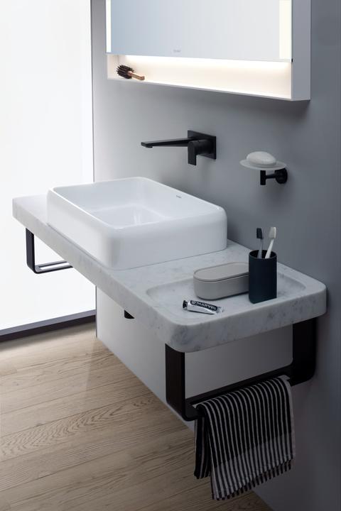 Produktbild Duravit Einhebel-Waschtischmischer Tulum Unterputz, Ausladung 171mm schwarz matt