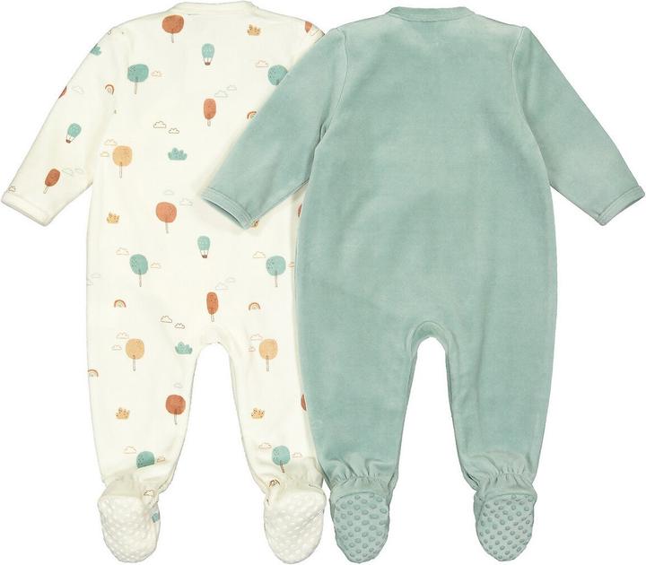Produktbild La Redoute Collections 2er-Pack Strampler aus Samt (62)