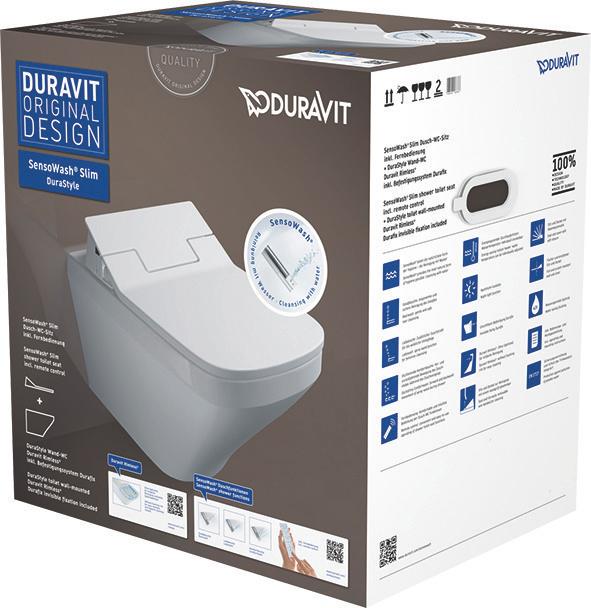 Actual product image Duravit Shower toilet complete system DuraStyle for Sensowash white wall-mounted 631001002004300