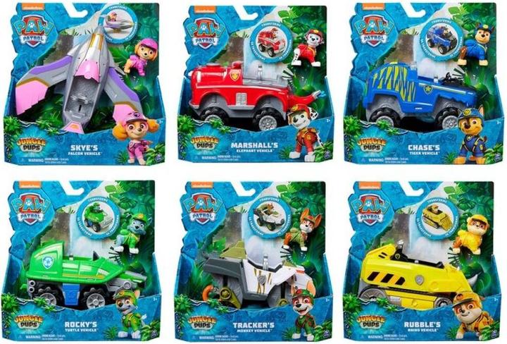 Produktbild Spin Master Paw Patrol Jungle Pups, Tiger Vehicle von Chase, Spielzeugtruck mit Actionfigur zum Sammeln, Kinders