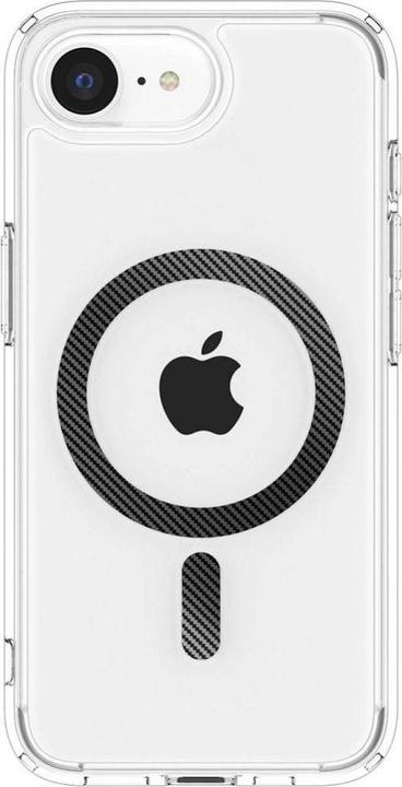 Actual product image Spigen Ultra Hybrid MagFit Kunststoff Back Cover Durchsichtig/Schwarz Apple iPhone 16e (Apple iPhone 16e)
