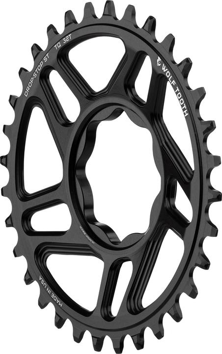 Produktbild Wolf Tooth TQ Direct Mount Kettenblatt, 12-fach, 32 Z., Drop-Stop ST, black (32)