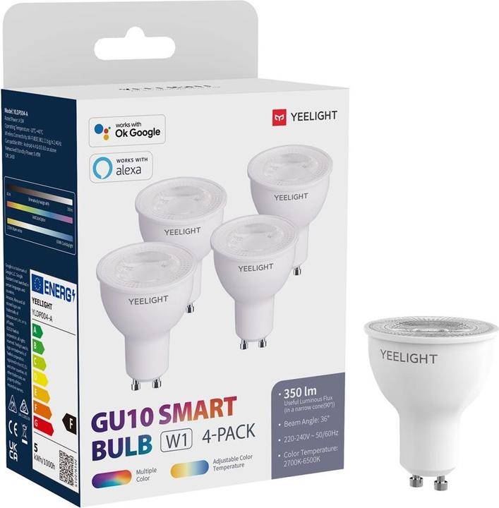 Actual product image Yeelight W3 (GU10, 4.50 W, 350 lm, 4 x, F)