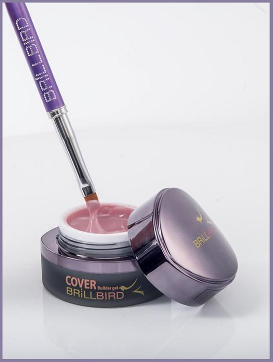 BrillBird Cover Pink gel TAN 50ml (Pink, Gel-Effekt Nagellack)