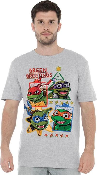Produktbild Teenage Mutant NT Green Greetings TShirt weihnachtliches Design (4XL)
