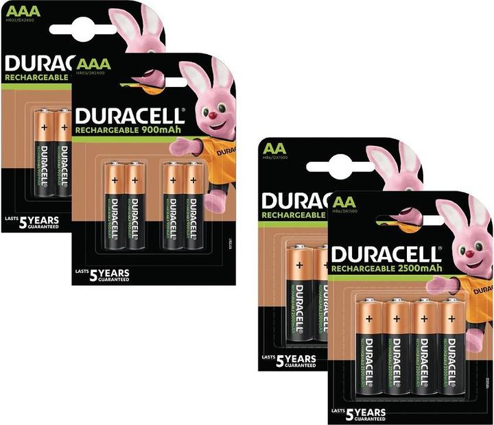 Duracell PreCharged AA / AAA 2 x 8 Packs (16 Stk., AA, AAA)