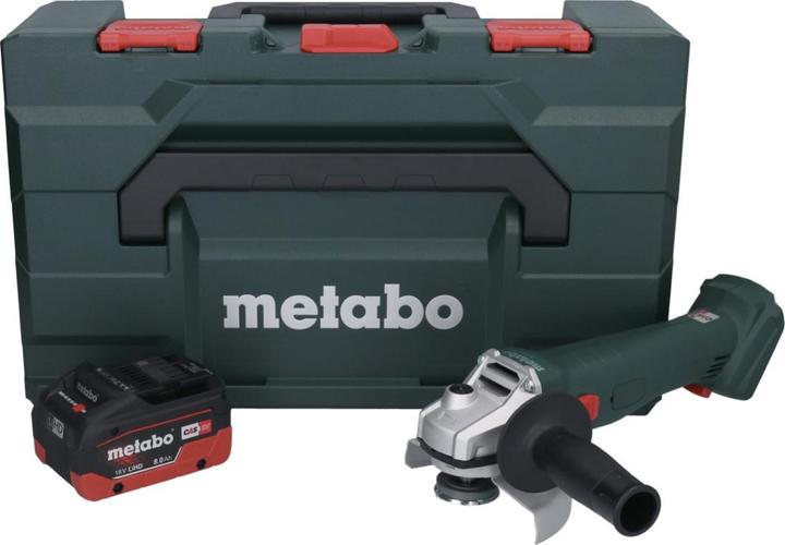 Produktbild Metabo W 18 L 9-125 Akku Winkelschleifer 18 V 125 mm + 1x Akku 8,0 Ah + metaBOX - ohne LadegerÃ¤t (125 mm)