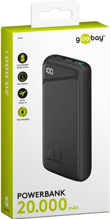 Immagine prodotto Goobay QC/PD (20000 mAh, 22.50 W, 74 Wh)