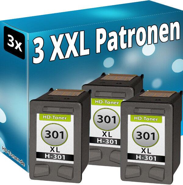 Image du produit Druckfuxx 3x Patronen für HP 301-XL DeskJet 1000 1050A 2050A 2540 3050A 1010 151
