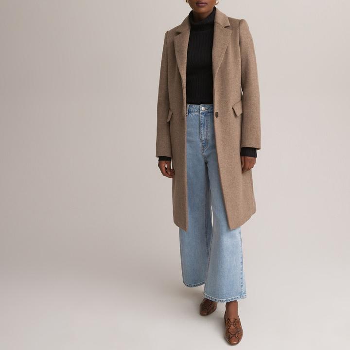 Actual product image La Redoute Collections Coat with button fastening (48)