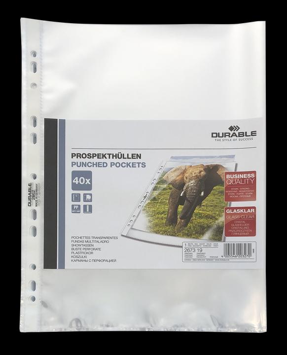 Produktbild Durable Klarsichthülle (A4, 40 x)