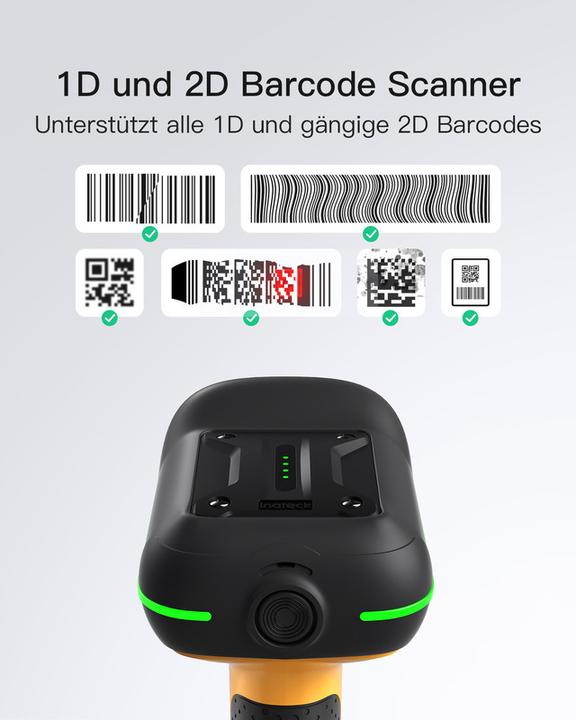 Actual product image Inateck Barcodescanner 75S black (BCST-75S black) (1D barcodes, 2D barcodes)