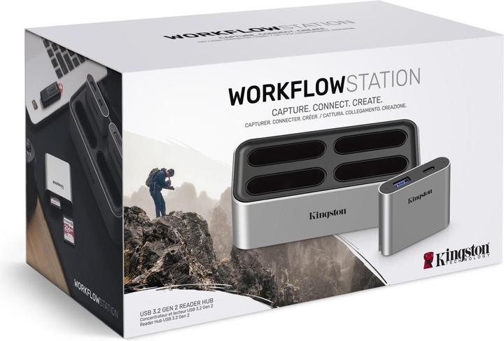 Produktbild Kingston Workflow Dockingstation (USB-C, 4 Ports)