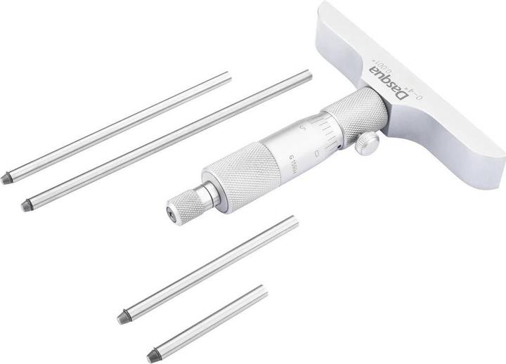 Actual product image Dasqua 4611-8125 Tiefenmikrometer mit Kontrollmass 0 - 150 mm DIN 863 (0.15 m)