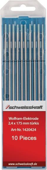 Produktbild Schweisskraft Wolframelektroden WR 2 türkis / 2,4 x 175 mm