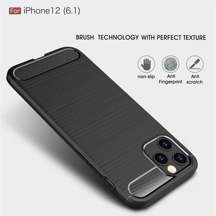 Produktbild Screenguard Carbon Brushed Case (Apple iPhone 12)