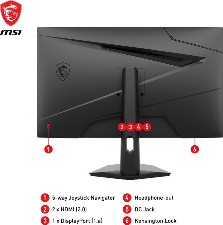 Actual product image MSI G274FDE (1920 x 1080 pixels, 27")