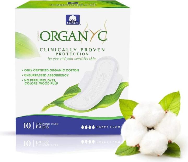 Actual product image Organyc Sanitary napkins (10 x, Sanitary pads)