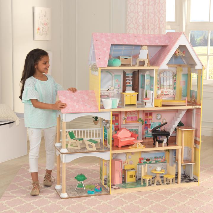Actual product image KidKraft Lola Mansion with EZ Kraft Assembly