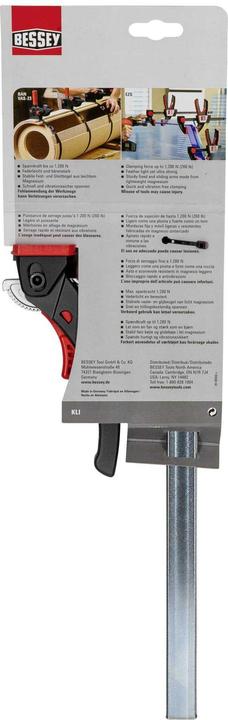 Image du produit Bessey Pince légère KLIKLAMP KLI25 de KLIKLAMP (250 mm)