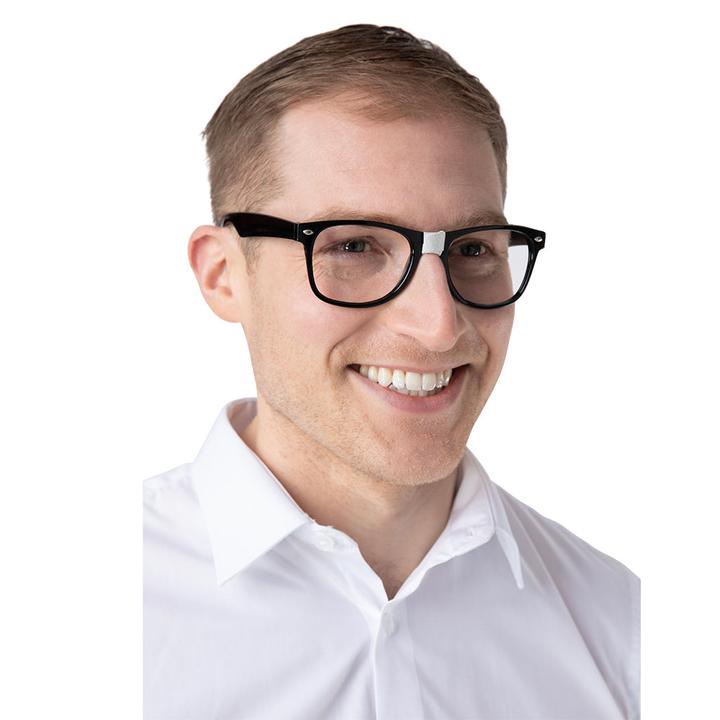 Produktbild Wicked Costumes Schwarze gebrochene Nerd Brille