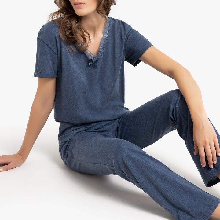 Actual product image La Redoute Collections Jersey pyjamas with short sleeves (32, 34)