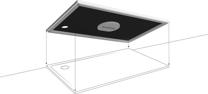 Image du produit Kaldewei Superplan Zero receveur de douche avec support de baignoire extra plat, 1300x1000mm, 357047