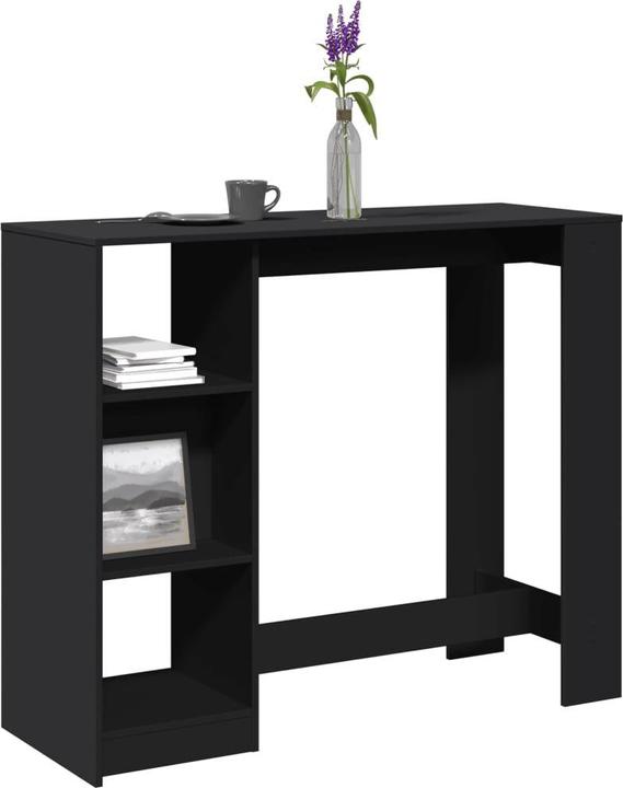VidaXL Bartisch mit Regal
