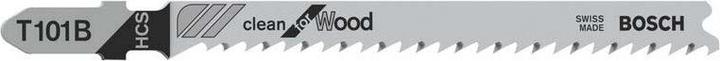 Image du produit Bosch Professional Zubehör Lame de scie sauteuse T 101 B Clean for Wood, pack de 3