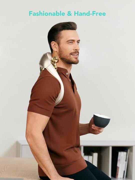 Actual product image SKG Neck Massager H7 ultra-E - Golden (golden massage heads)