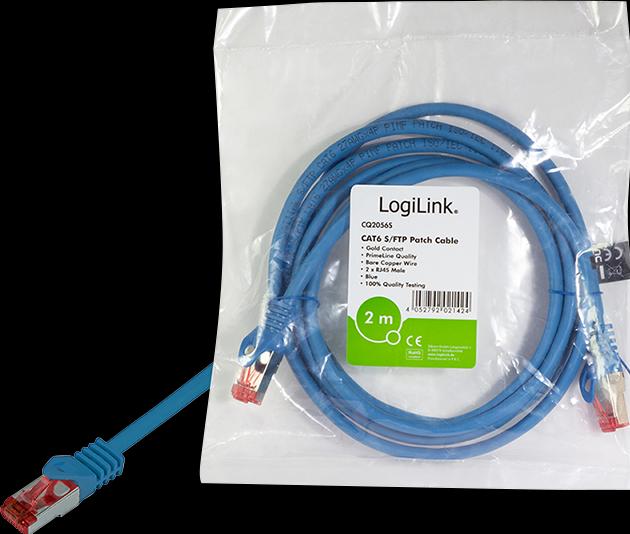 Produktbild LogiLink Netzwerkkabel (S/FTP, CAT6, 0.50 m)