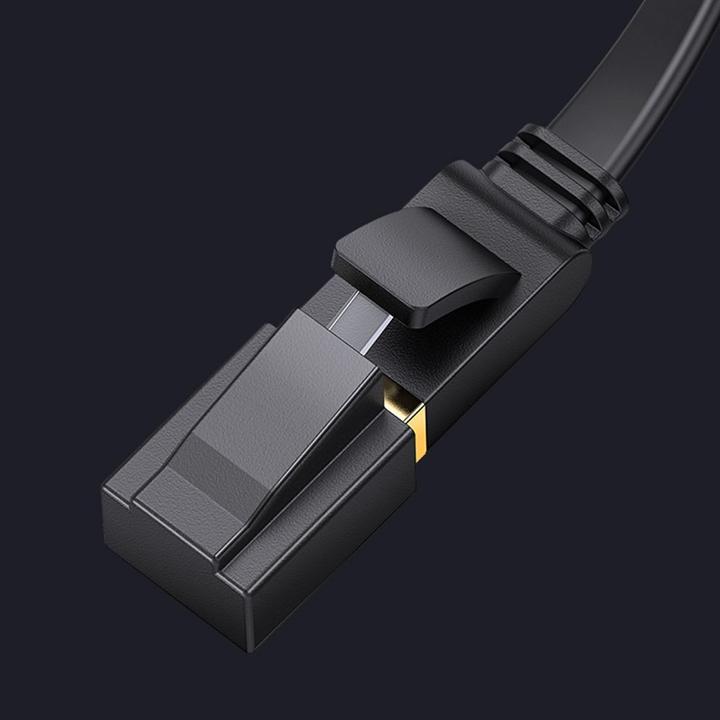 Produktbild Ugreen Ethernet RJ45 Flat network cable, Cat.7, STP, 0.5m (Black) (U/FTP, CAT7, 0.50 m)