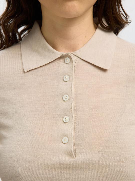 Actual product image Selected Femme Slfthea Ls Knit Merino Collar Neck Noos (L)